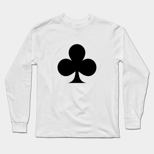 Ace of Clubs Long Sleeve T-Shirt by phneep